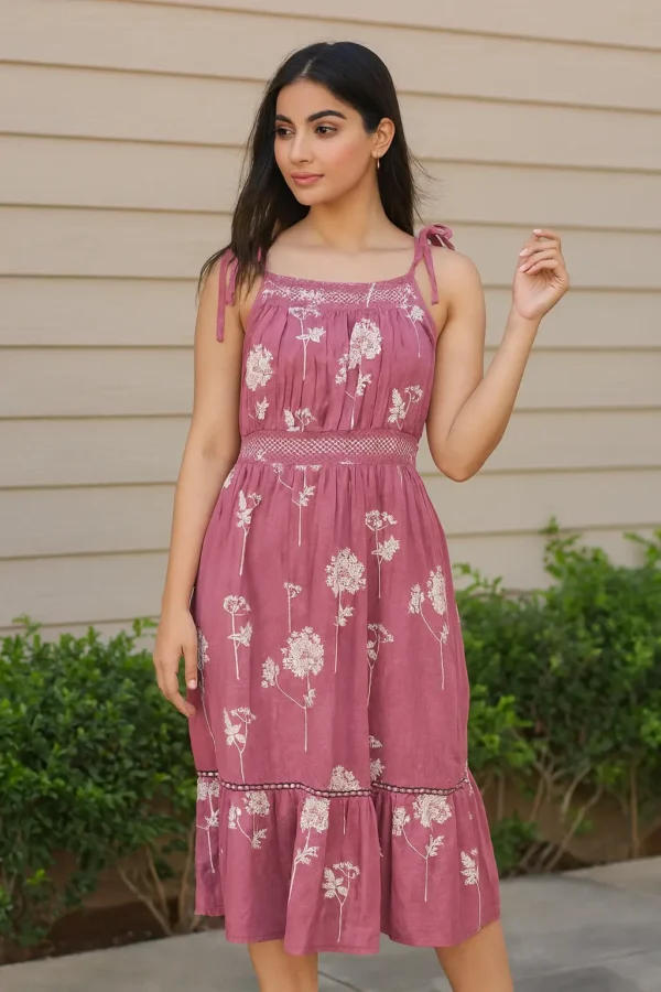 Floral Printed Sleeveless Dress