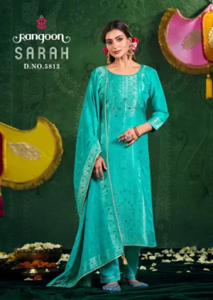 KPD-199-2 Rangoon Sarah Silk Jacquard Suit Set