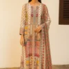 KPD-244-1 Elegant Multi-Print Russian Silk Kurta Set with Dupatta