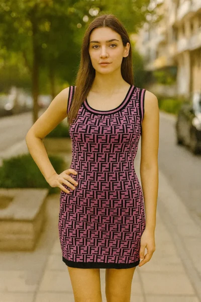 DRS-123-1 Stretchable Knitted Bodycon Dress
