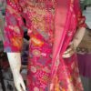 KPD-289-2 Vibrant Pink Floral Rayon Kurta Set with Pant & Dupatta