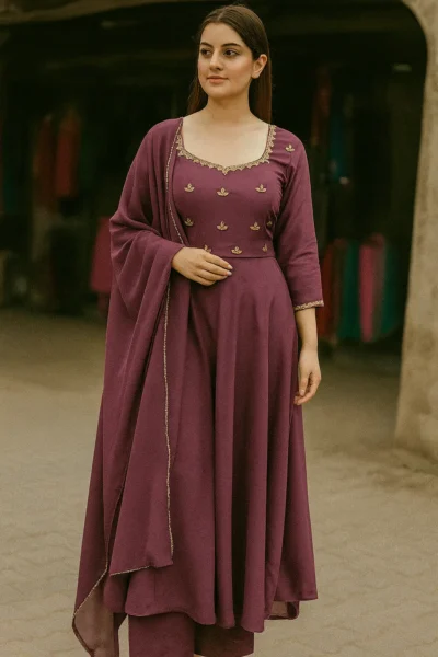 KPD-309-1 Georgette Fabric Kurta Dupatta Set